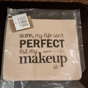 Canvas makeup bag